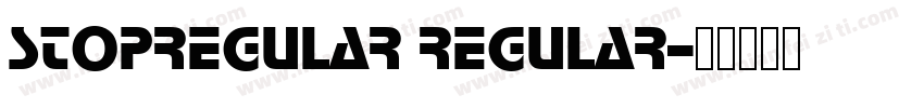 StopRegular Regular字体转换